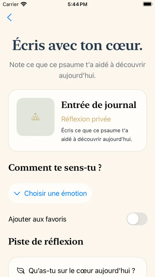 Écris avec ton cœur