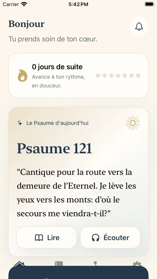 Le psaume du jour